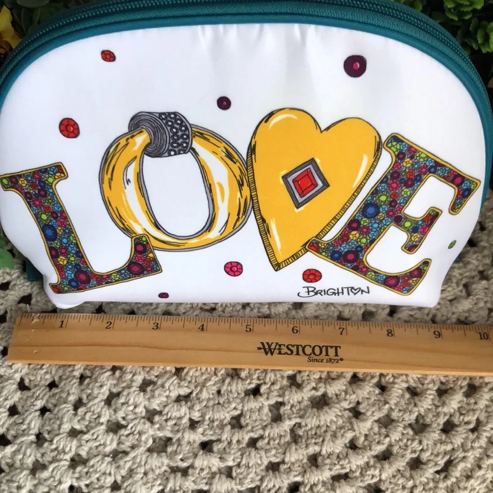Brighton Charmed Love Design Cosmetic Jewelry Bag Duo